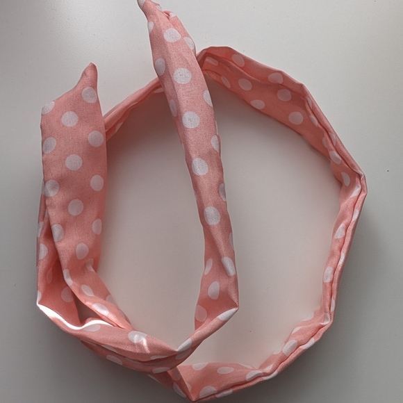 Pink sunglasses and headband polka dot barbie girly vacation adult accessory - Picture 6 of 10